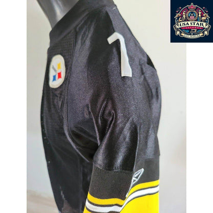 Pittsburgh Steelers Youth Jersey 7 Ben Roethlisberger, Large 14/16, Comfortable & Stylish Design - USASTARFASHION