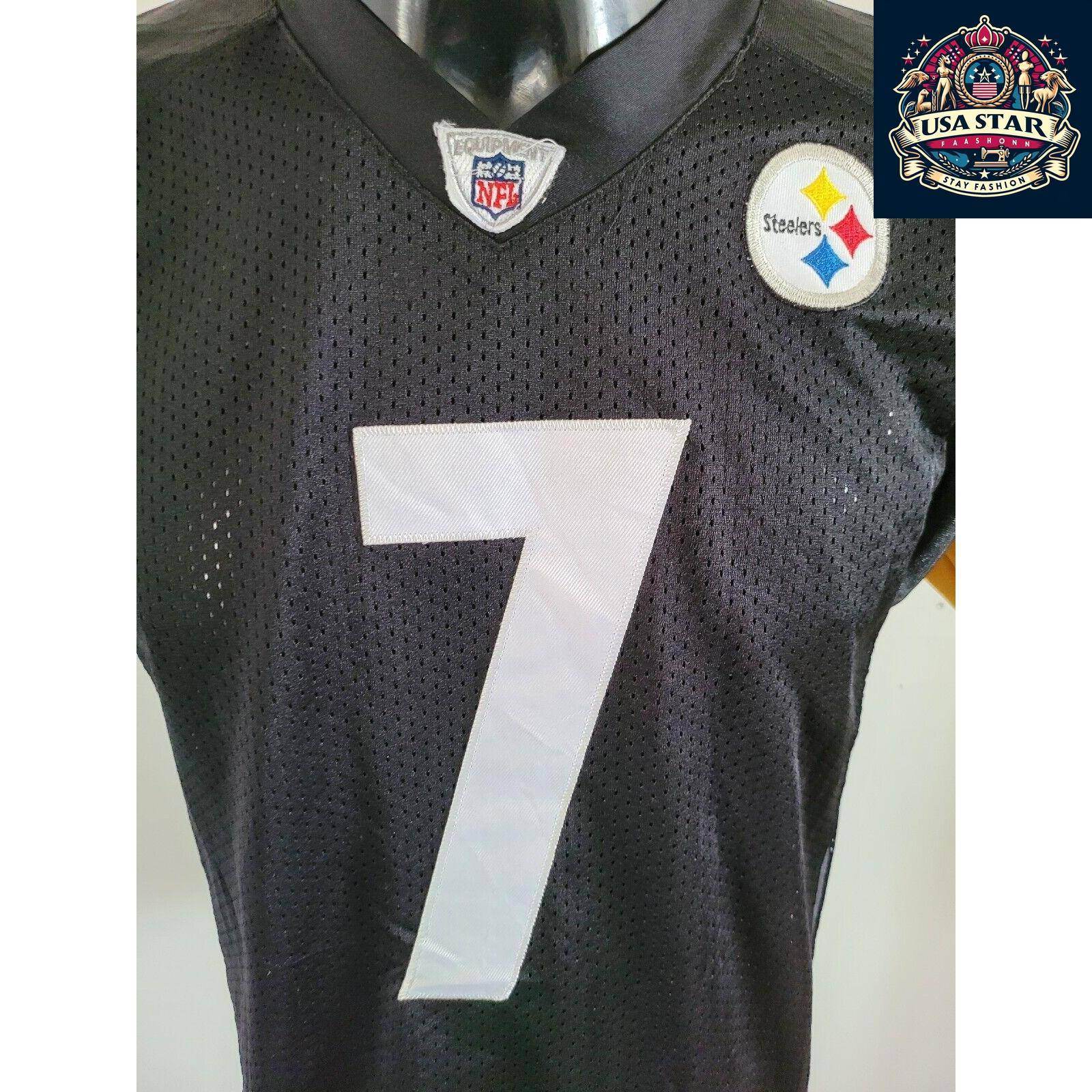 Pittsburgh Steelers Youth Jersey 7 Ben Roethlisberger, Large 14/16, Comfortable & Stylish Design - USASTARFASHION
