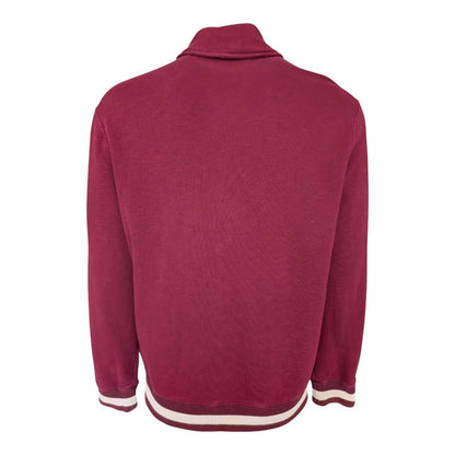 Polo Ralph Lauren Burgundy Rowing Club Shawl Collar Cardigan Men's Size M - USASTARFASHION