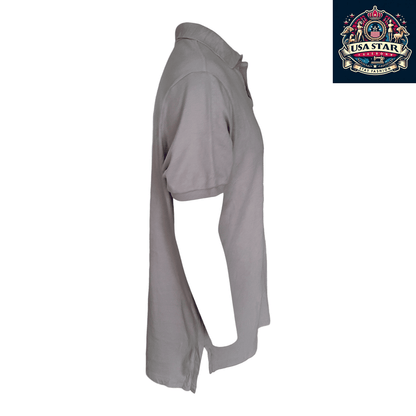 Polo Ralph Lauren Men's Polo Shirt - XLTG Custom Fit Light Gray, 100% Cotton, Breathable Style - USASTARFASHION