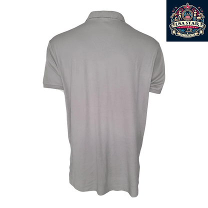 Polo Ralph Lauren Men's Polo Shirt - XLTG Custom Fit Light Gray, 100% Cotton, Breathable Style - USASTARFASHION