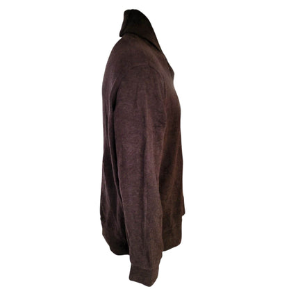 Polo Ralph Lauren Shawl Collar Pullover – Brown, Size 4XL - USASTARFASHION