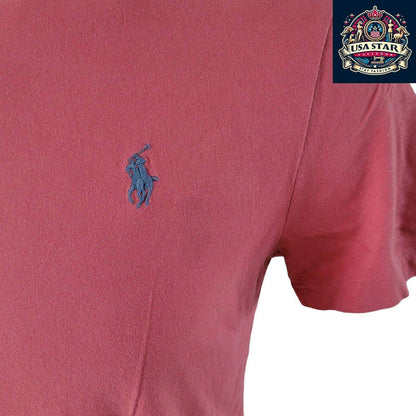 Polo Ralph Lauren T-Shirt M - Soft Cotton, Iconic Logo, Classic Red, Regular Fit, Vintage Condition - USASTARFASHION