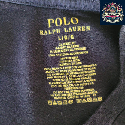 Polo Ralph Lauren T-Shirt Men’s Large Crew Neck, Soft Cotton, Classic Logo, Versatile Style - USASTARFASHION
