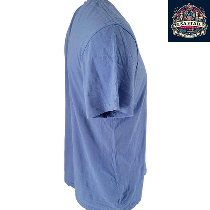 Polo Ralph Lauren T-Shirt Size L - Classic Blue Cotton Crew Neck Tee for Effortless Style - USASTARFASHION