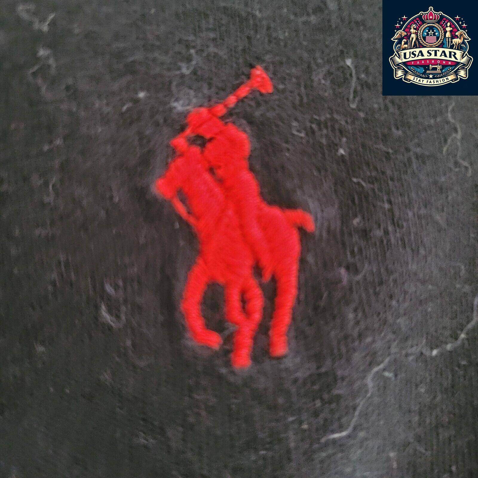 Polo Ralph Lauren V - Neck T-Shirt Black Cotton Size L | Classic Comfort & Timeless Style - USASTARFASHION