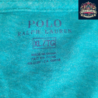 Polo Ralph Lauren V - Neck T-Shirt in XL Soft Cotton, Iconic Logo, Classic Design for Every Occasion - USASTARFASHION