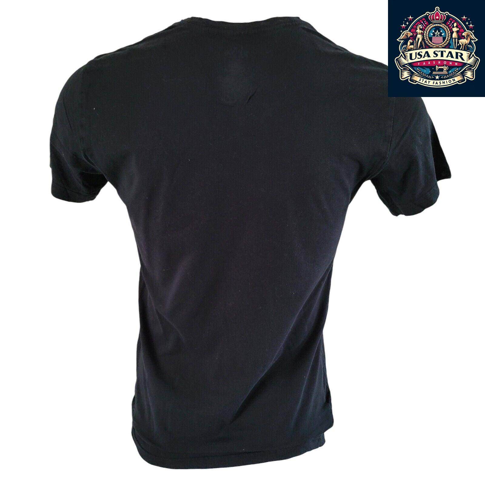 Polo Ralph Lauren V - Neck T-Shirt M - Soft Cotton, Classic Black, Timeless Style for Men - USASTARFASHION