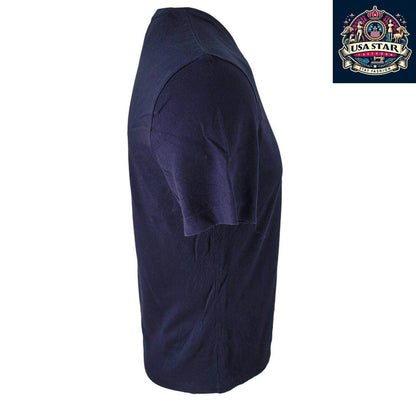 Polo Ralph Lauren V Neck T Shirt Navy Blue, Breathable Cotton, Timeless Style, Size Small - USASTARFASHION