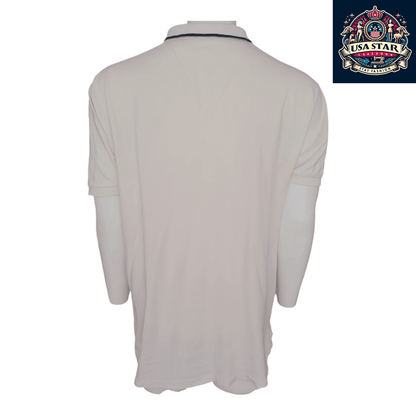 Polo Ralph Lauren White Polo Shirt XL, 100% Cotton Classic Fit for Casual Style and Comfort - USASTARFASHION