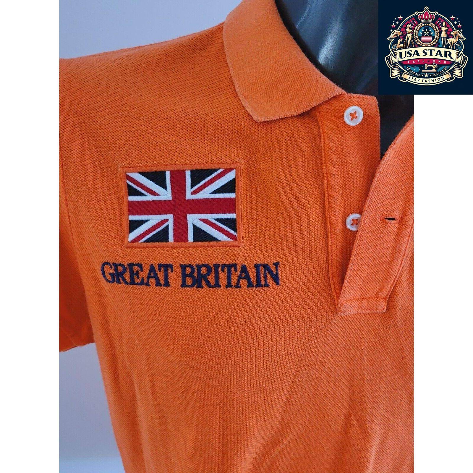 Polo Ralph Lauren Women's T-Shirt XL - Great Britain Graphic, Vintage Style, Comfortable Fit - USASTARFASHION