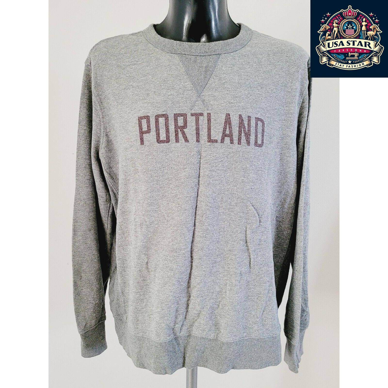 Portland Merona Adult Sweatshirt SX XL - Stylish, Comfortable, Vintage Condition, Perfect Fit - USASTARFASHION