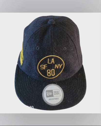 New Era LA SF NY 80 Black Adjustable Strapback Cap for Comfortable Everyday Wear USASTARFASHION