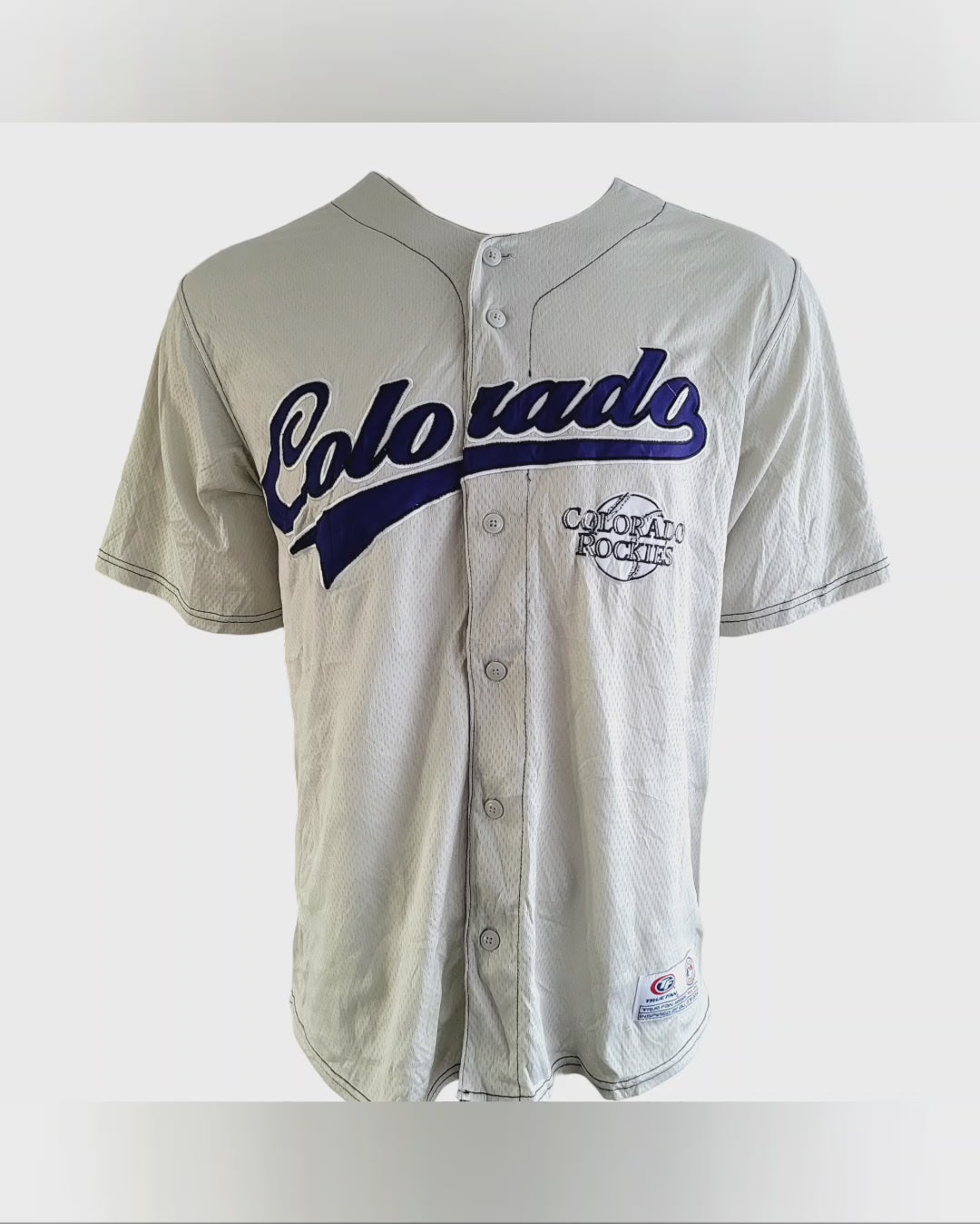 Colorado Rockies Jersey – Embroidered Logo, Size Large, Grade A Condition, True Fan Series USASTARFASHION