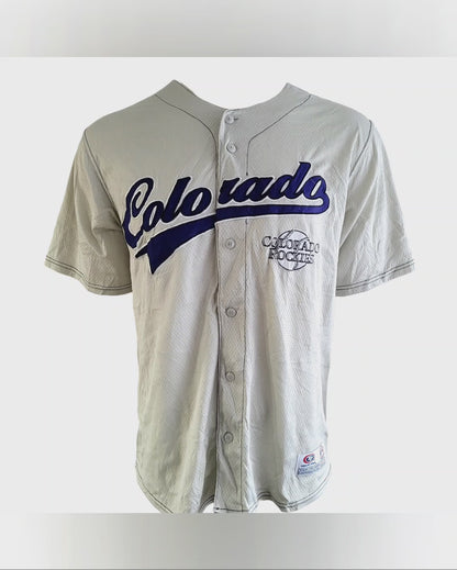 Colorado Rockies Jersey – Embroidered Logo, Size Large, Grade A Condition, True Fan Series USASTARFASHION