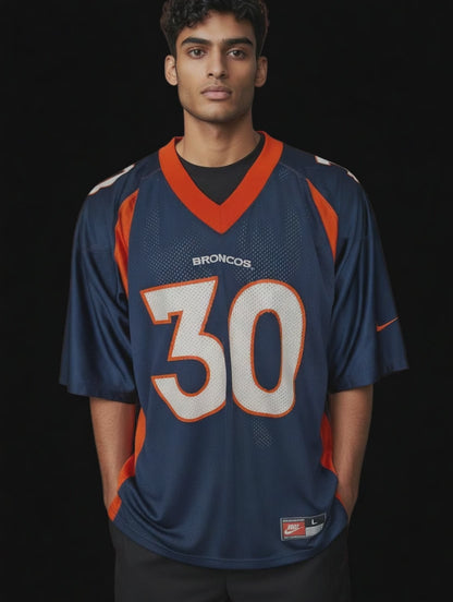 Nike Team Denver Broncos #30 Terrell Davis Jersey — Men’s L