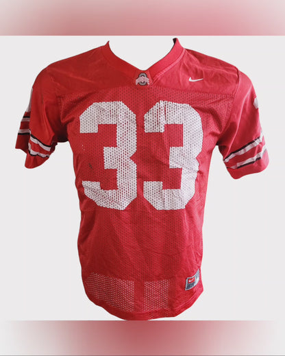Ohio State Buckeyes Jersey #33 Nike Team Red Youth Medium - High-Quality Polyester Fabric USASTARFASHION