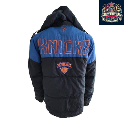 Proplayer New York Knicks Jacket Size M with Removable Hoodie, Team Logo & Practical Pockets - USASTARFASHION