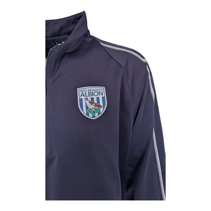 Puma West Bromwich Albion 1/4 Zip Training Top 3XL Navy Football Jacket - USASTARFASHION
