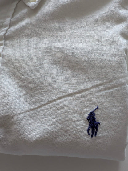 Ralph Lauren Men’s Short Sleeve Shirt Size S White Cotton Classic Fit Pony Logo - USASTARFASHION