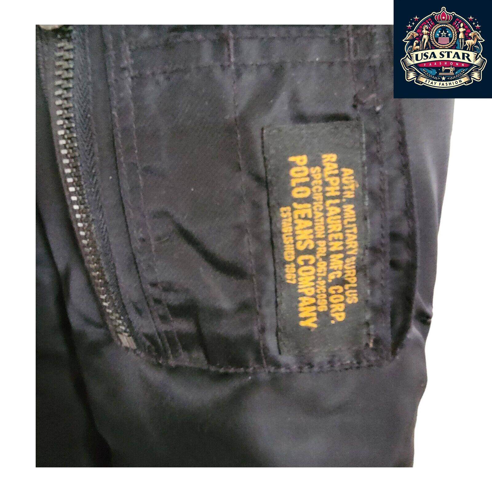 Ralph Lauren Military Surplus Jacket L, 80% Duck Down, Detachable Hood, Stylish & Functional - USASTARFASHION