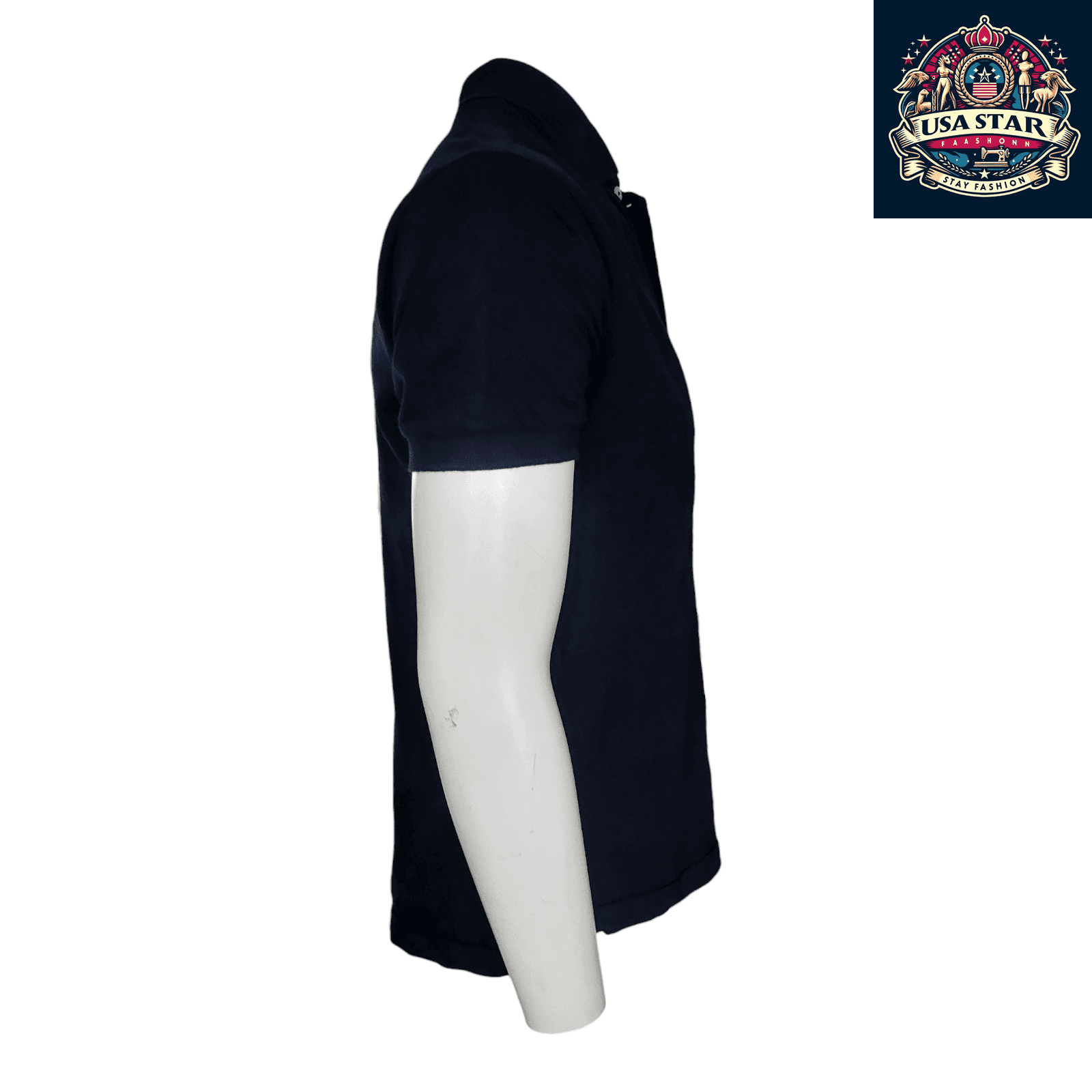 Ralph Lauren Polo Golf Shirt for Men, Small Size - Classic Black with Iconic Red Pony Logo - USASTARFASHION