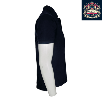 Ralph Lauren Polo Golf Shirt for Men, Small Size - Classic Black with Iconic Red Pony Logo - USASTARFASHION