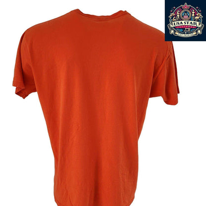 Ralph Lauren Polo T-Shirt, Classic Fit 100% Cotton, Vibrant Orange, Size M, Iconic USA Style - USASTARFASHION