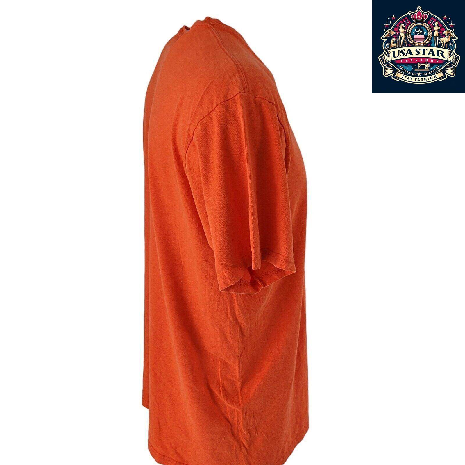 Ralph Lauren Polo T-Shirt, Classic Fit 100% Cotton, Vibrant Orange, Size M, Iconic USA Style - USASTARFASHION