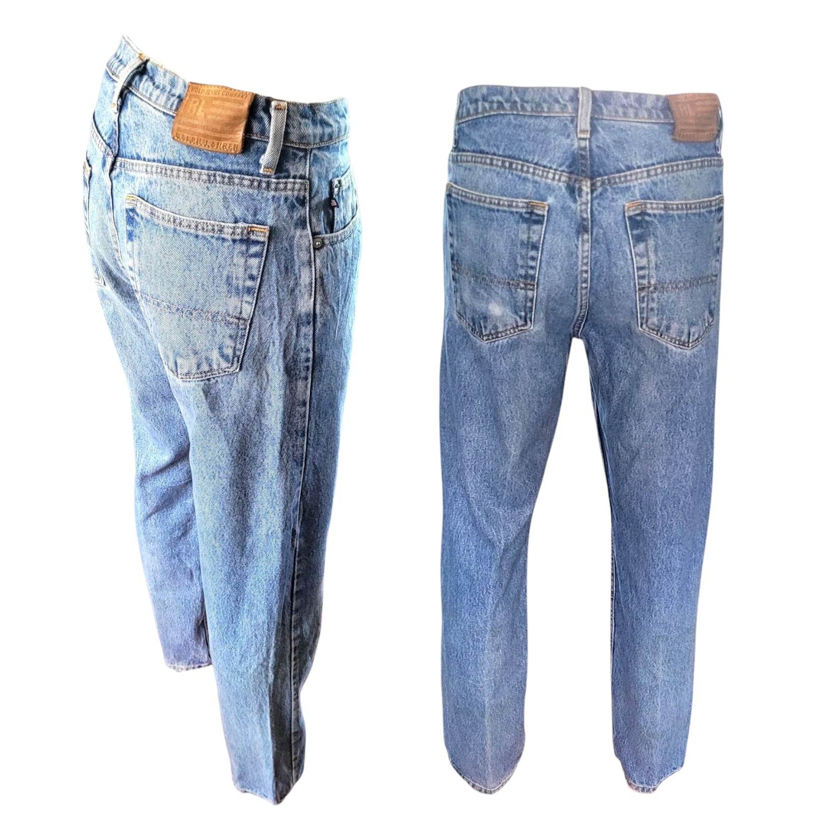 Ralph Lauren USA Flag Tab Relaxed Jeans – Size 30x32 - USASTARFASHION