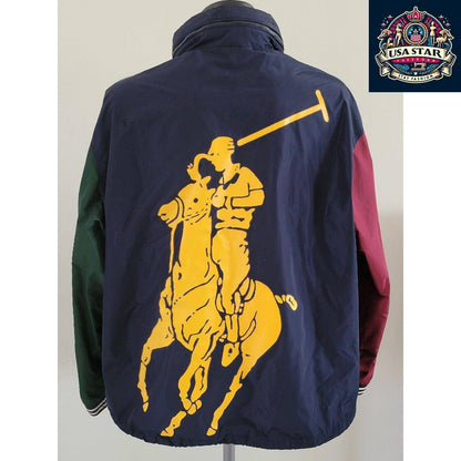 Ralph Lauren Windbreaker Jacket XL, Lightweight Classic Style, Chest 54", Vintage Condition - USASTARFASHION