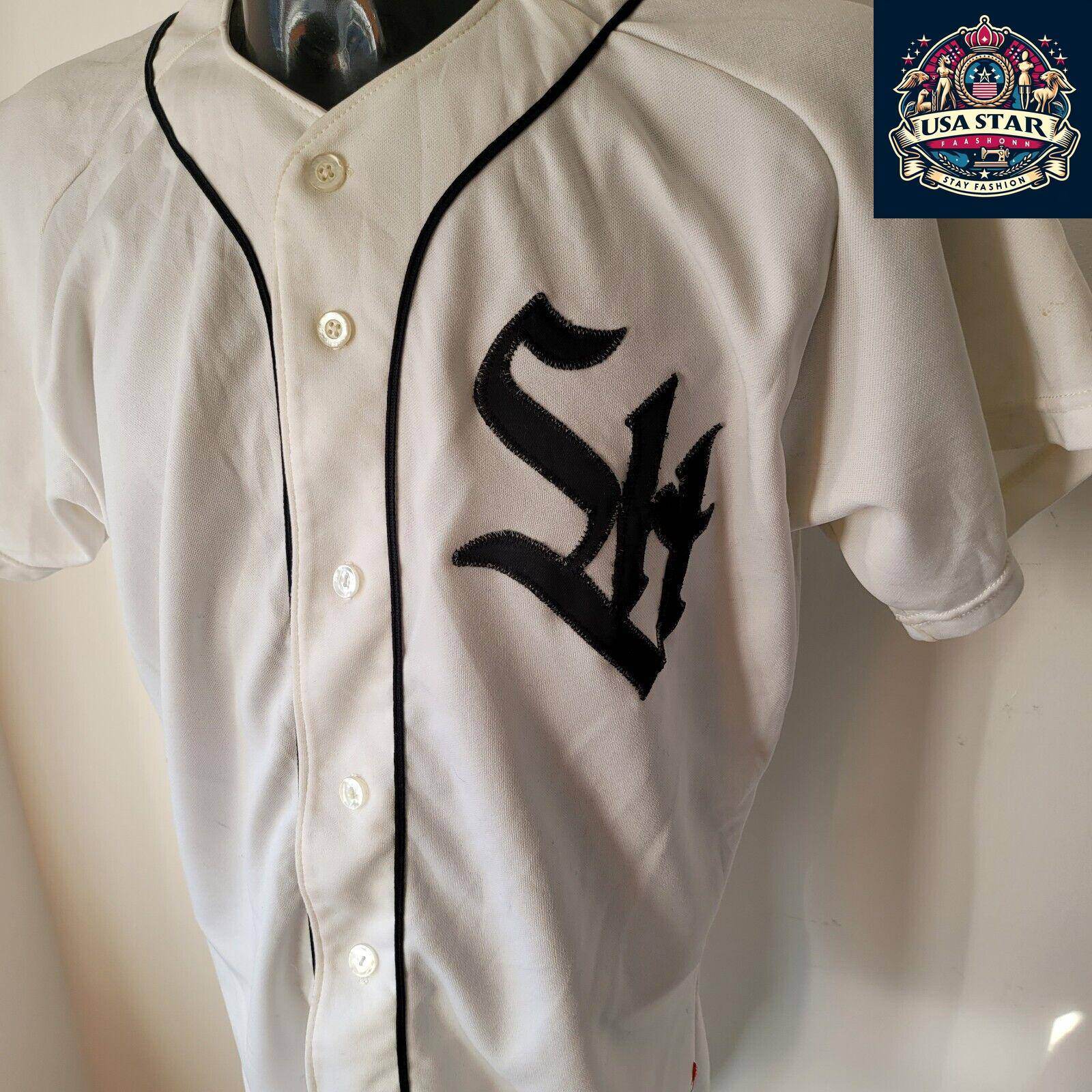 Rawlings Vintage Baseball Shirt 44 Classic Trucker Style Canada, Size 46, Comfortable Fit - USASTARFASHION