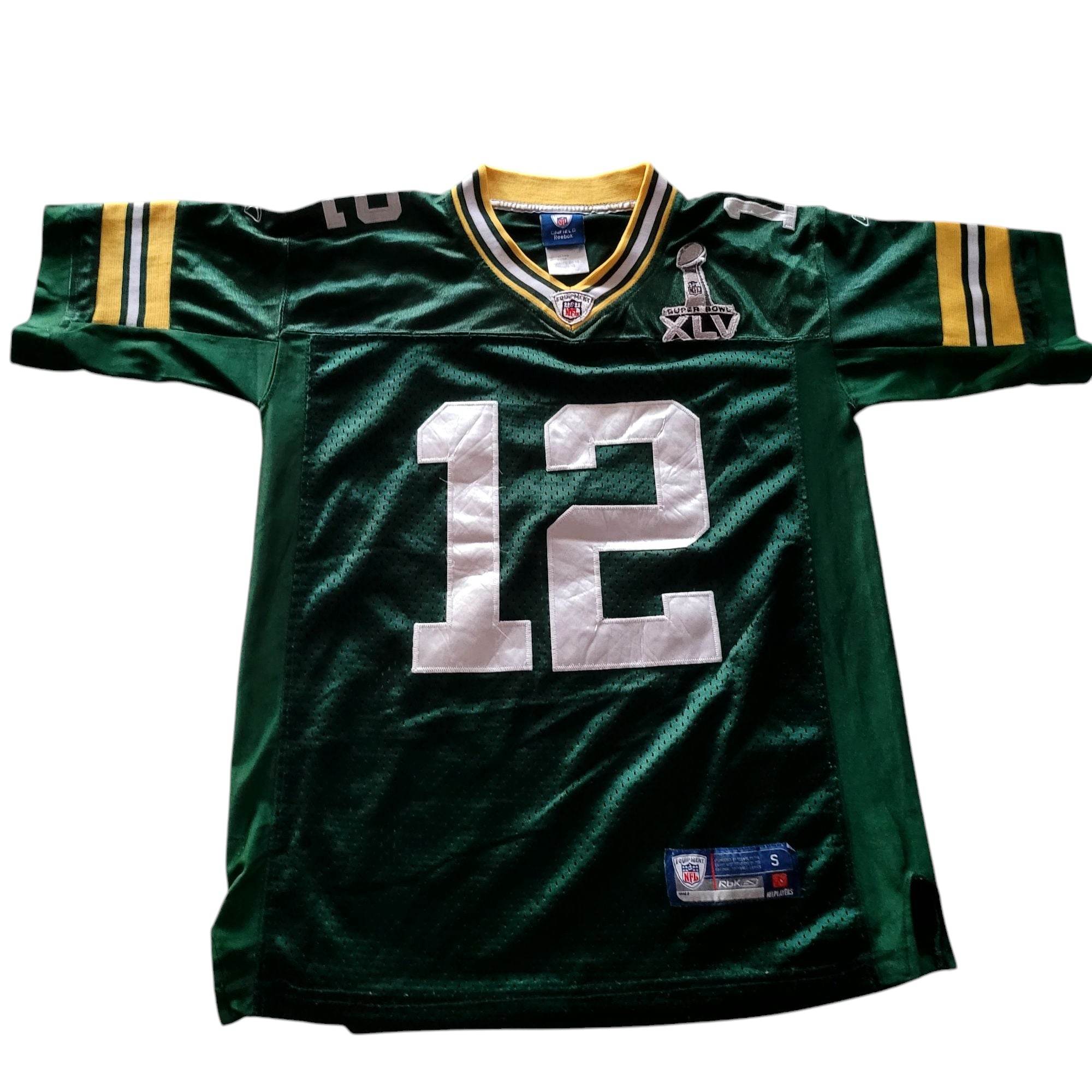 Reebok Aaron Rodgers Green Bay Packers Super Bowl XLV Youth Jersey - USASTARFASHION