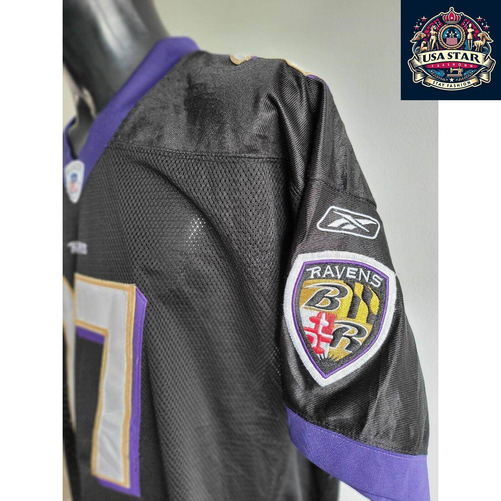 Reebok Baltimore Ravens Sportshirt 27 Black, Size Reebok 54 (XL) - Durable Fabric, Classic Design - USASTARFASHION
