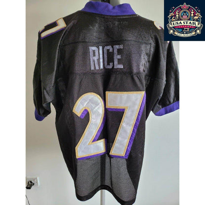 Reebok Baltimore Ravens Sportshirt 27 Black, Size Reebok 54 (XL) - Durable Fabric, Classic Design - USASTARFASHION