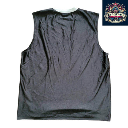 Reebok Basketball Vest T-Shirt Size M, Lightweight Moisture - Wicking Fabric, Sporty Black Design - USASTARFASHION