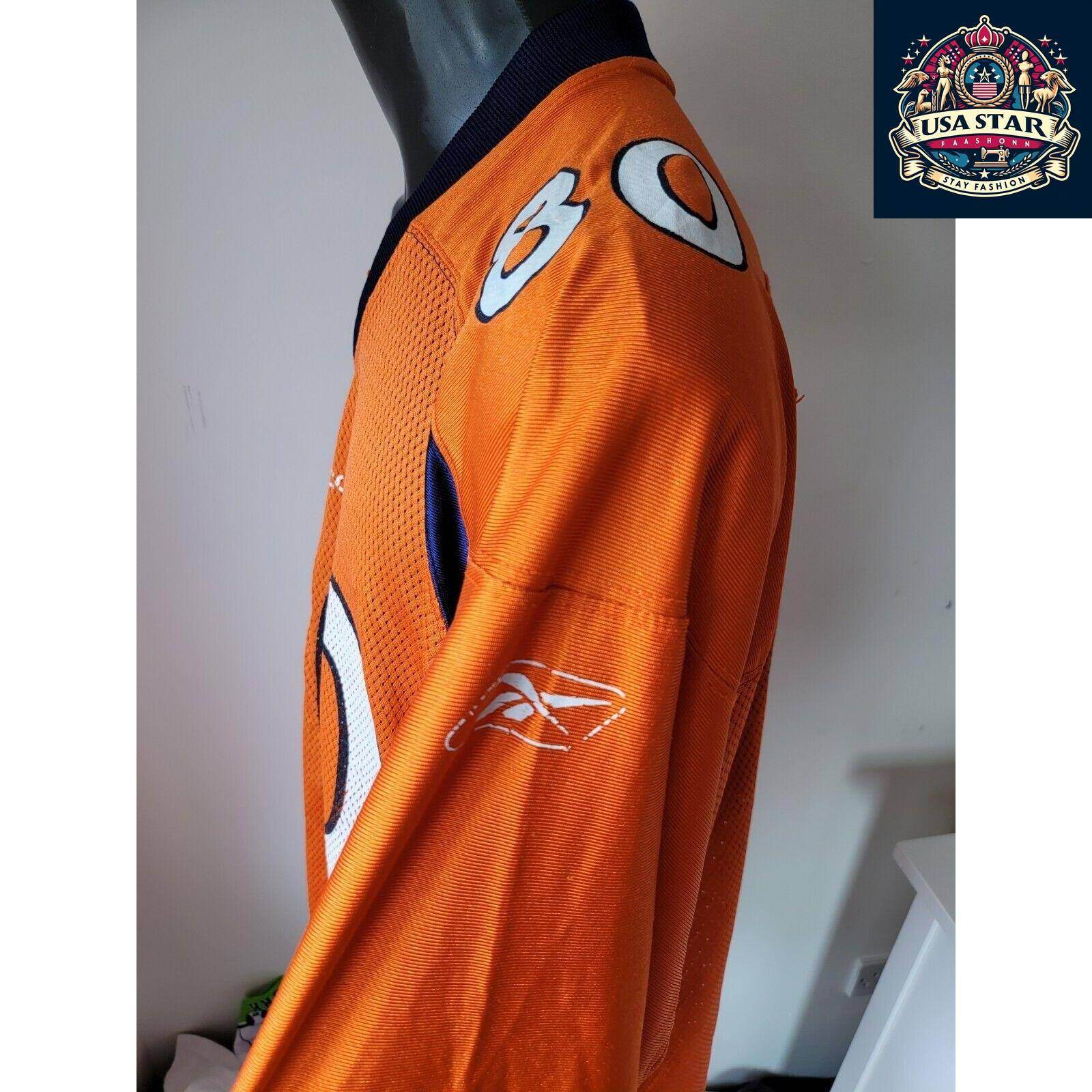 Reebok Broncos Jersey 80 Smith NFL Sz XL - Comfortable, Moisture - Wicking Fabric, Unisex Fit - USASTARFASHION
