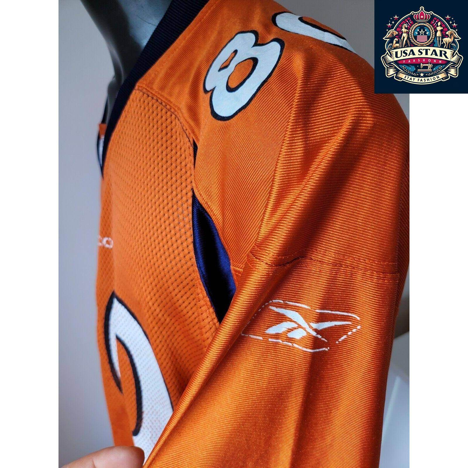 Reebok Broncos Jersey 80 Smith NFL Sz XL - Comfortable, Moisture - Wicking Fabric, Unisex Fit - USASTARFASHION
