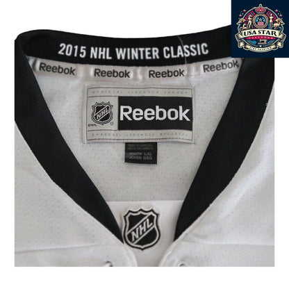 Reebok Chicago Blackhawks Youth Jersey L/XL - Vintage White Design with Iconic Logo - USASTARFASHION