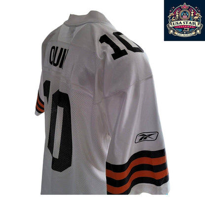 Reebok Cleveland Browns Jersey 10 Quinn - Large, Breathable Fabric, Durable Fan Apparel - USASTARFASHION