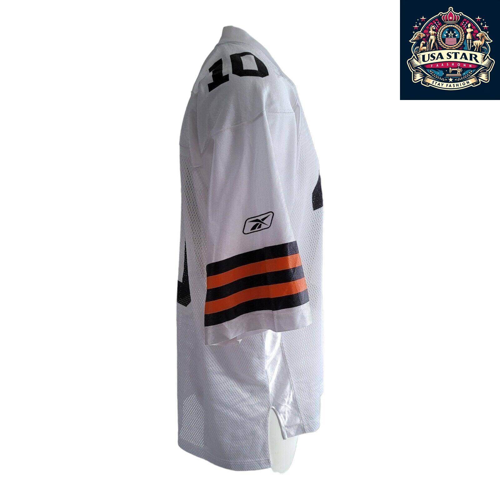 Reebok Cleveland Browns Jersey 10 Quinn - Large, Breathable Fabric, Durable Fan Apparel - USASTARFASHION