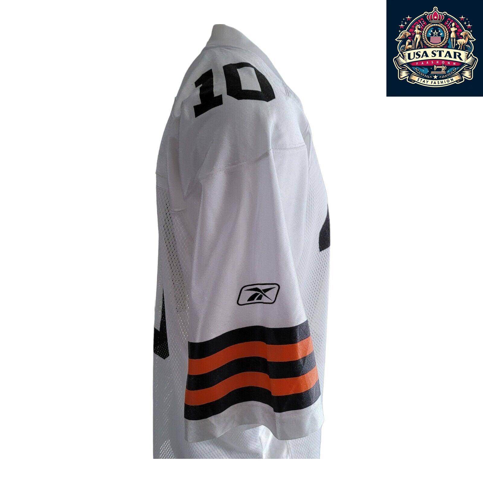 Reebok Cleveland Browns Jersey 10 Quinn - Large, Breathable Fabric, Durable Fan Apparel - USASTARFASHION