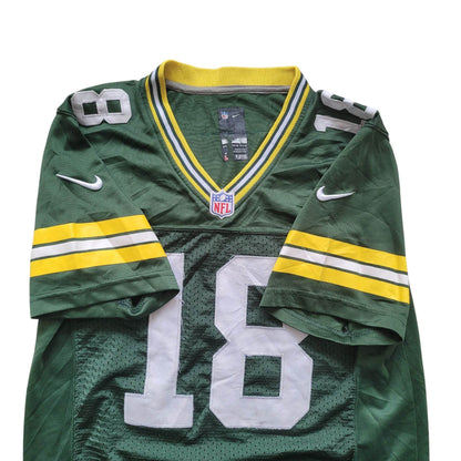 Nike NFL Green Bay Packers Randall Cobb #18 Youth Jersey – Green – Size M (10-12 - USASTARFASHION