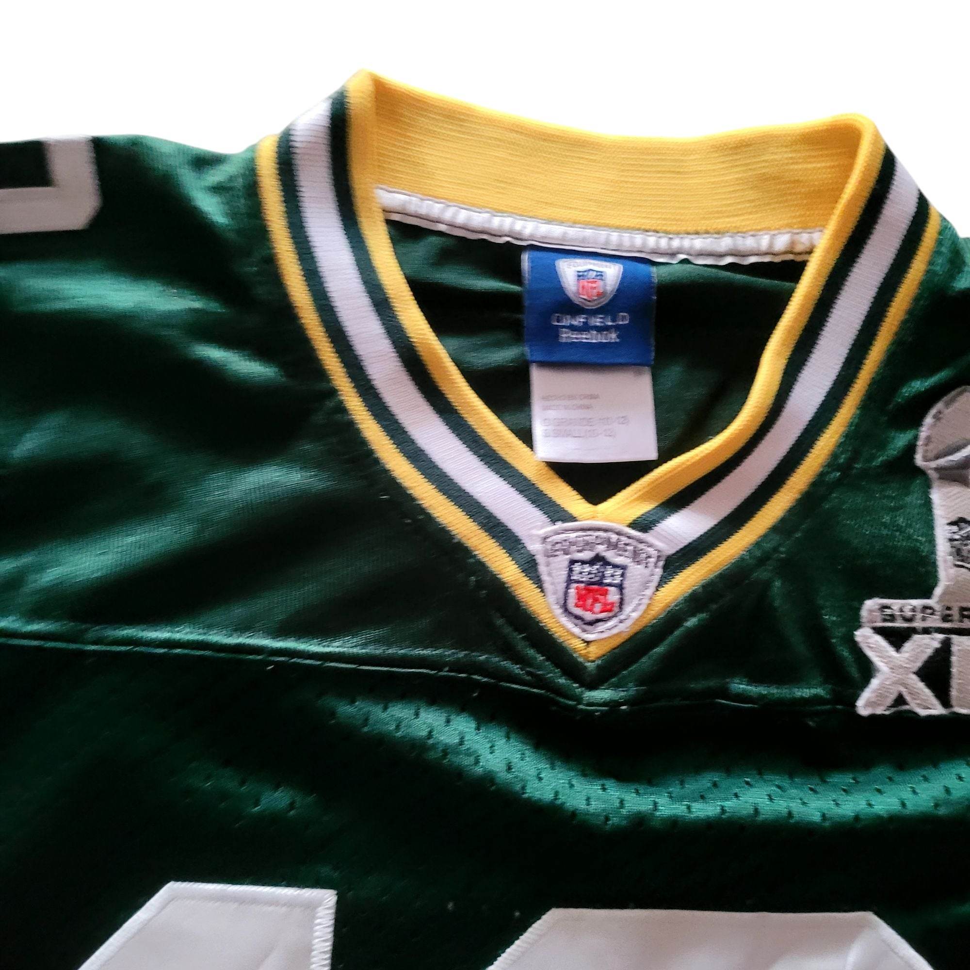 Reebok Aaron Rodgers Green Bay Packers Super Bowl XLV Youth Jersey - USASTARFASHION