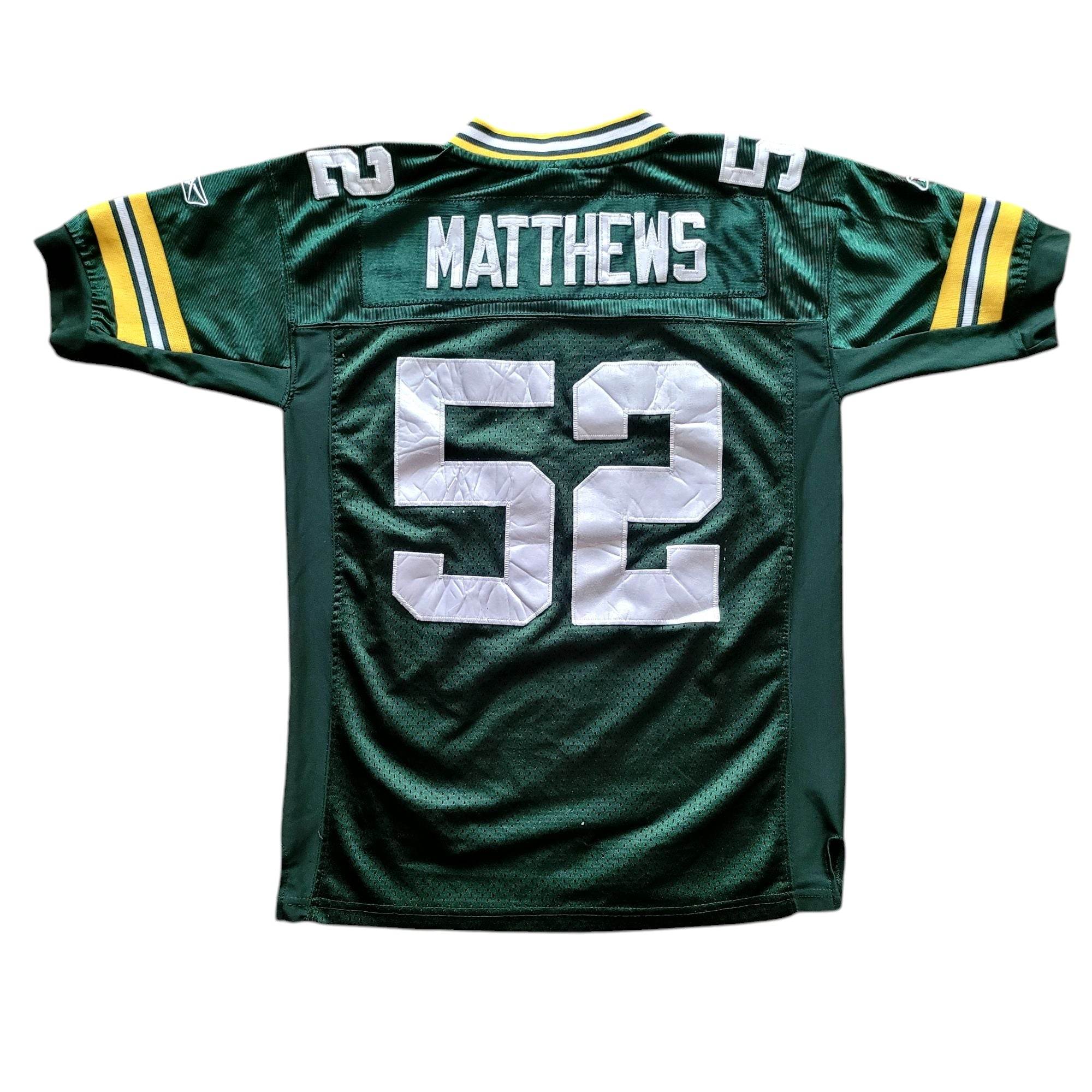 Reebok Green Bay Packers 52 Clay Matthews Jersey - Youth M - USASTARFASHION