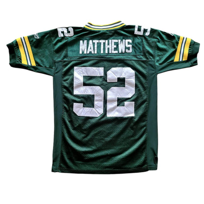 Reebok Green Bay Packers 52 Clay Matthews Jersey - Youth M - USASTARFASHION