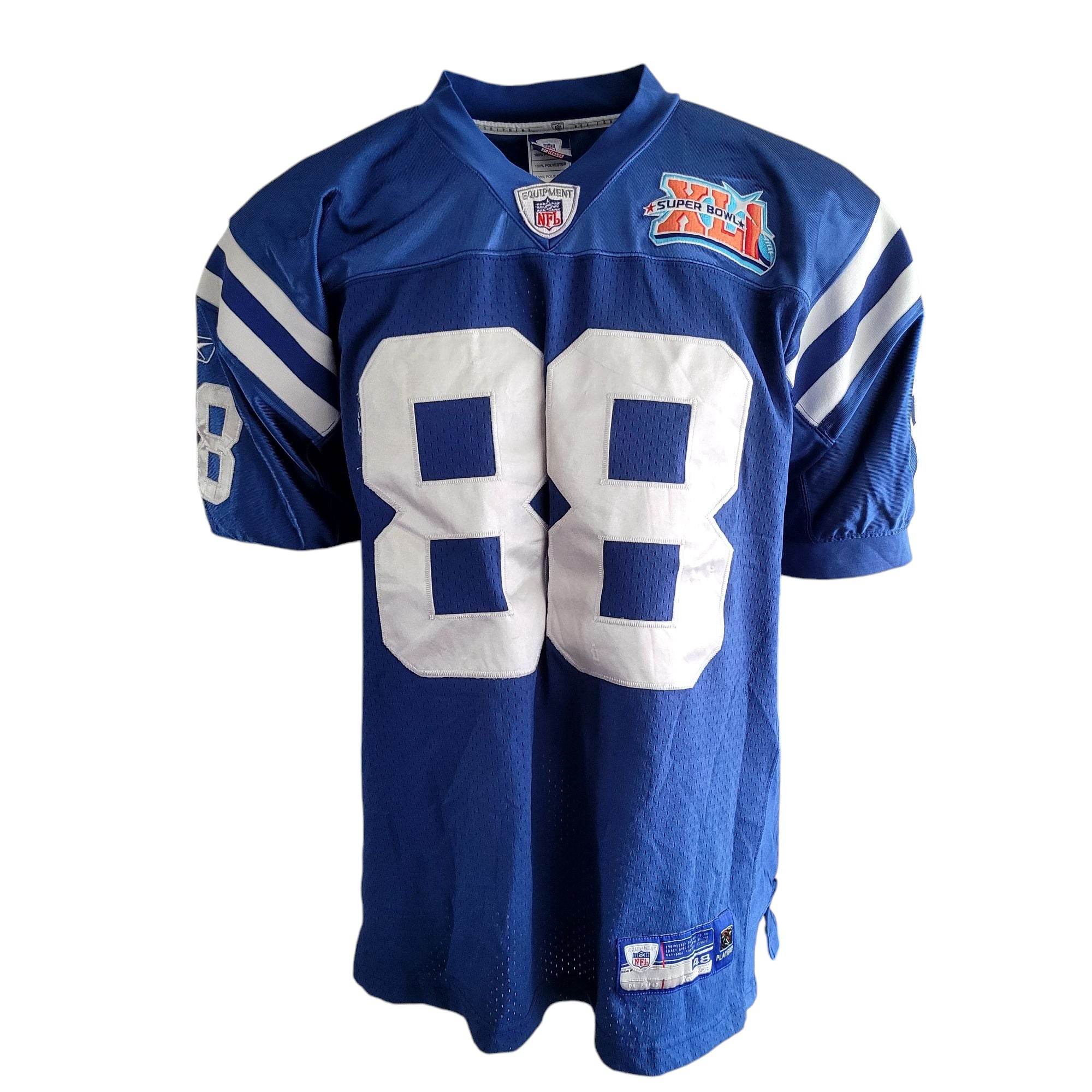 Reebok Indianapolis Colts 88 Marvin Harrison Super Bowl XLI Jersey - Size 48 - USASTARFASHION