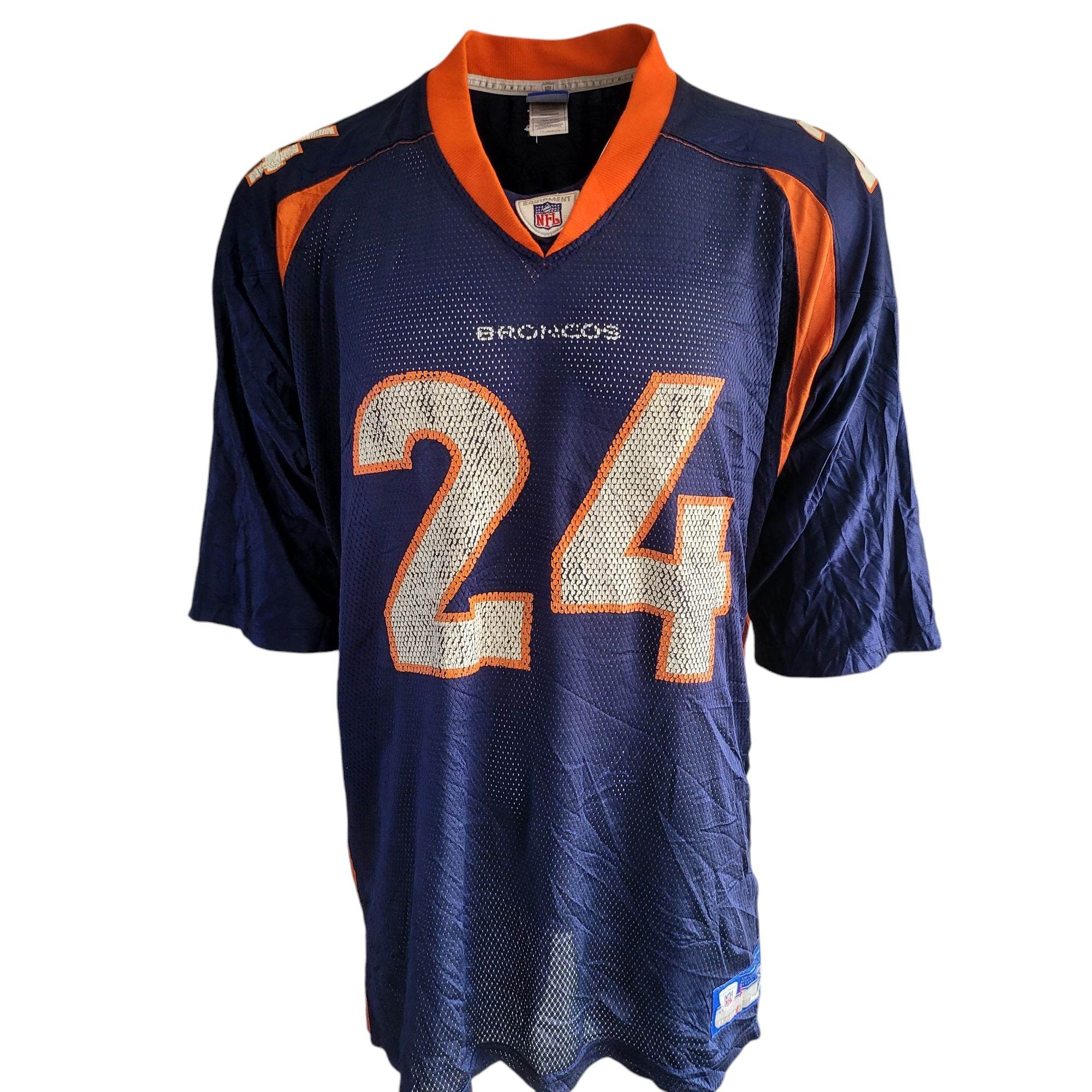 Reebok NFL Equipment Champ Bailey Denver Broncos Jersey – Size 2XL - USASTARFASHION