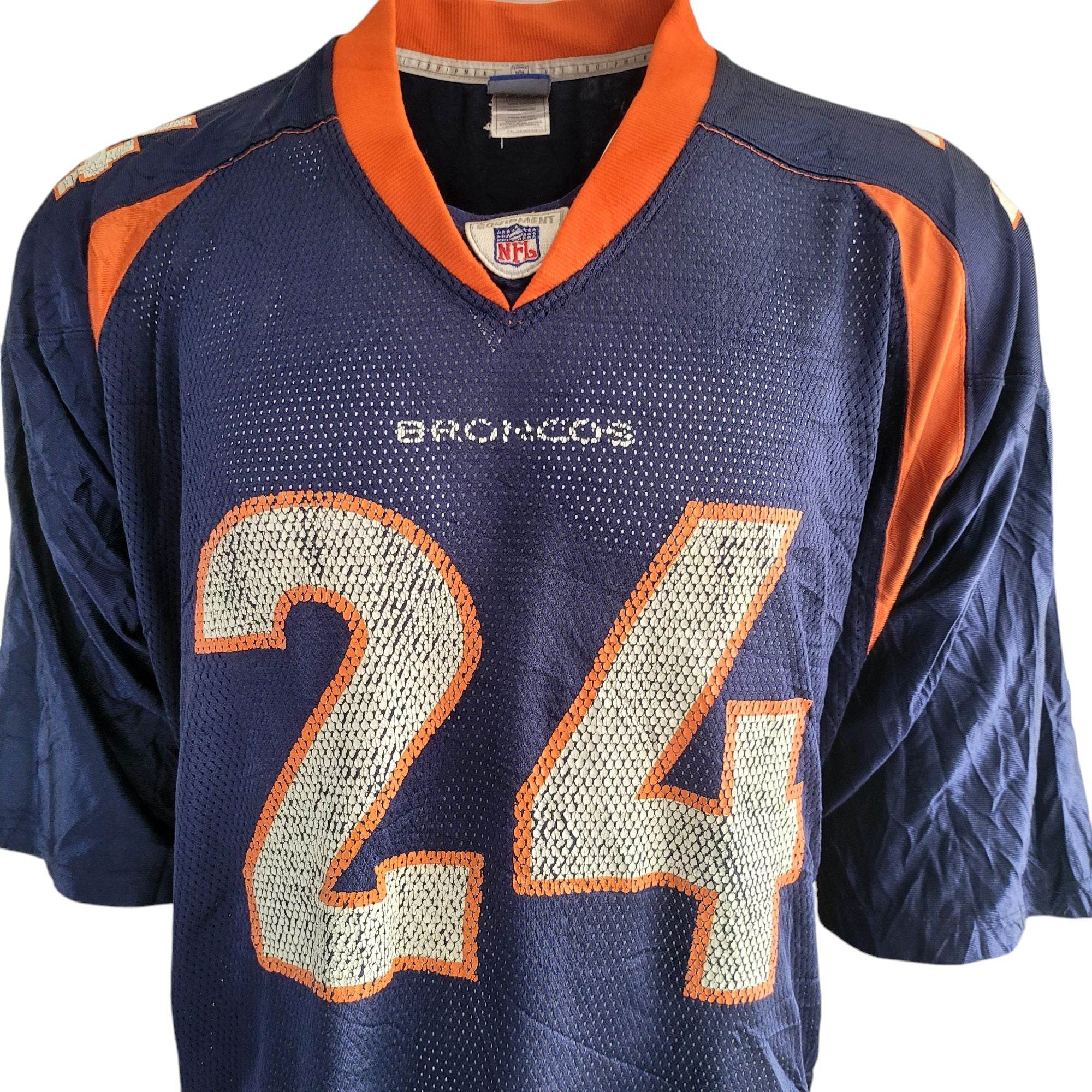 Reebok NFL Equipment Champ Bailey Denver Broncos Jersey – Size 2XL - USASTARFASHION