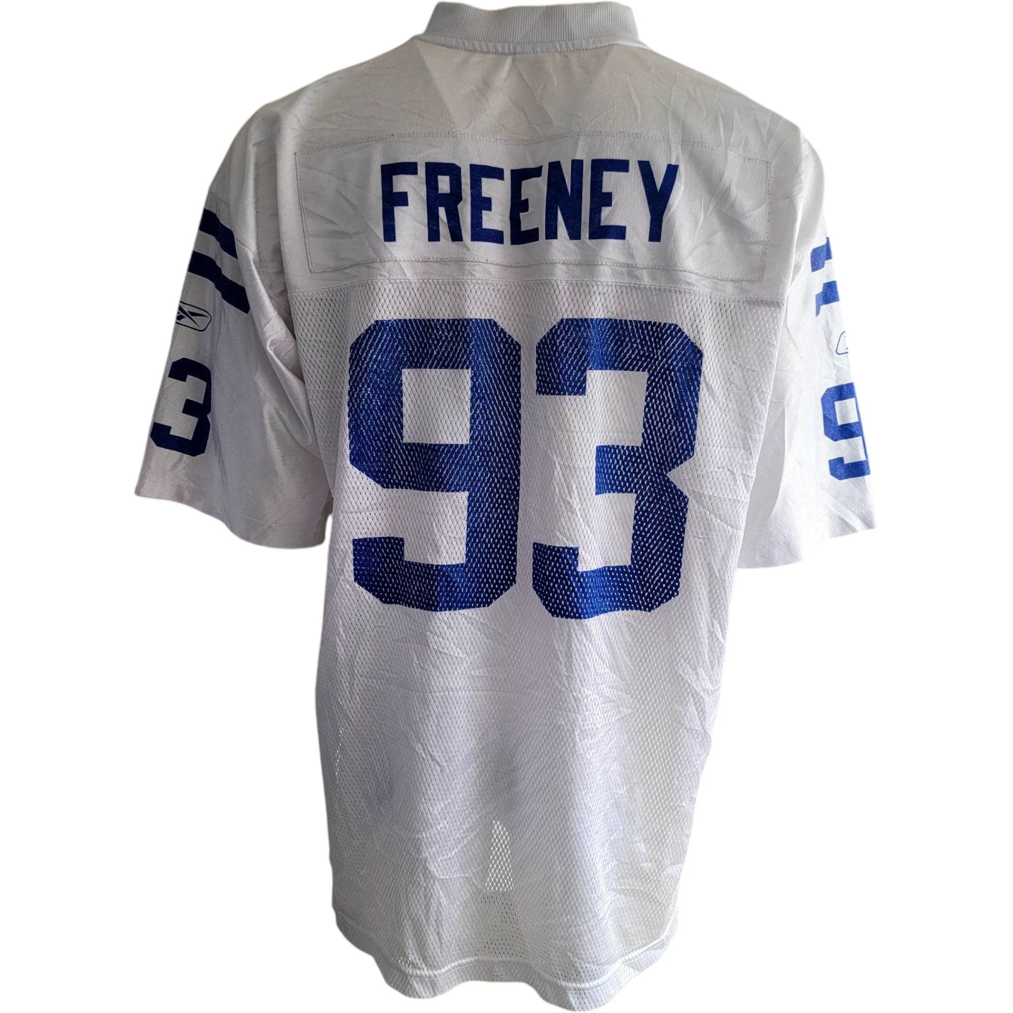 Reebok NFL Equipment Dwight Freeney 93 Indianapolis Colts Jersey – Size L - USASTARFASHION